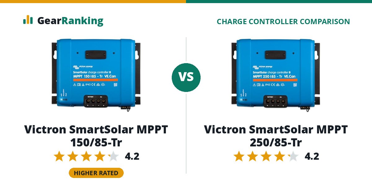 Victron SmartSolar MPPT 150/85-Tr vs Victron SmartSolar MPPT 250/85-Tr