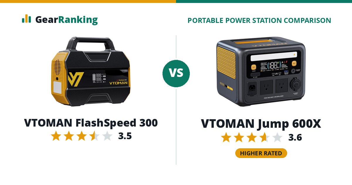 VTOMAN FlashSpeed 300 vs VTOMAN Jump 600X