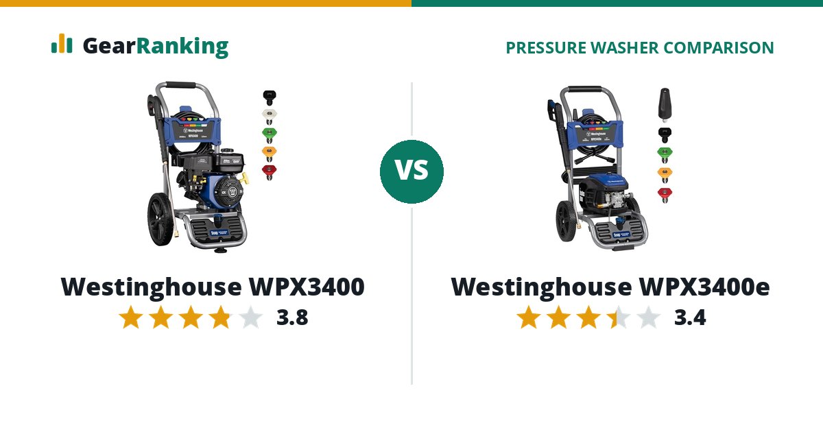 Westinghouse WPX3400 vs Westinghouse WPX3400e