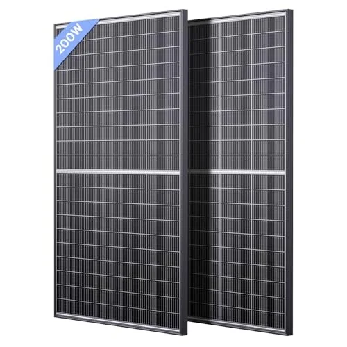 Callsun 400W (2 x 200W) N-Type Bifacial Rigid Solar Panel 2-Pack
