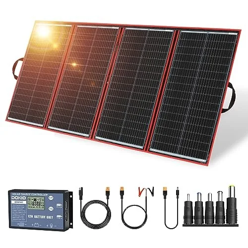DOKIO 300W Foldable Solar Panel Kit