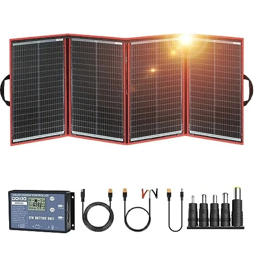DOKIO 200W Portable Foldable Solar Panel Kit (FFSP-200)