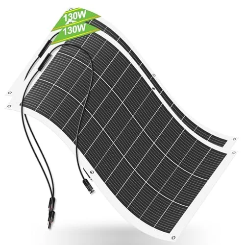 ECO-WORTHY 260W (2 x 130W) 18BB Flexible Solar Panel 2-Pack