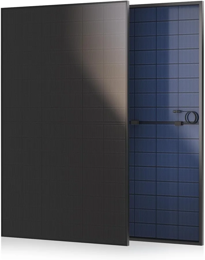 HISHEN 450W N-Type Bifacial Dual-Glass Rigid Solar Panel (HS-SP-450W-N-1, UL 61730)