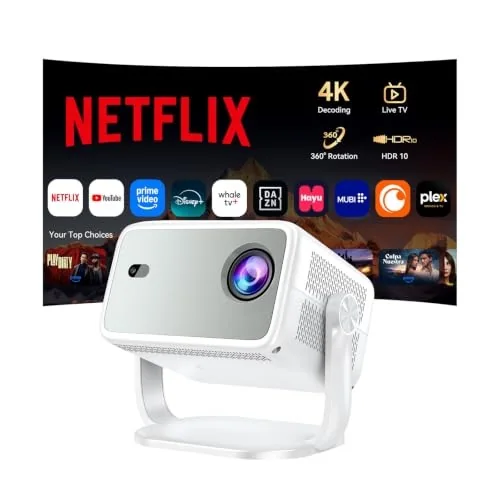 Huidun Outdoor Projector with Netflix