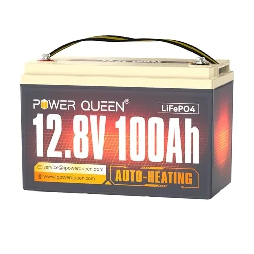 Power Queen 12V 100Ah Self-Heating
