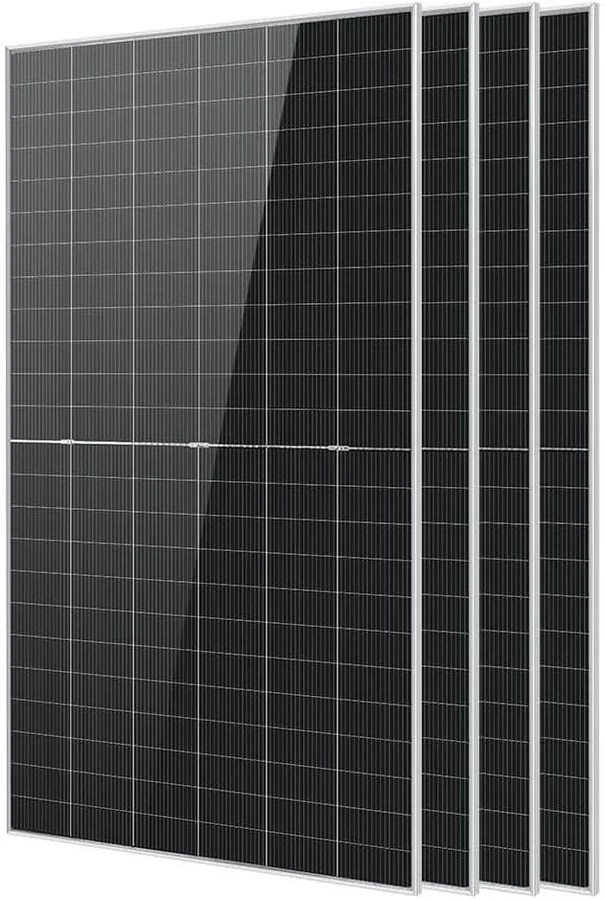 SUNGOLDPOWER 2360W (4 x 590W) N-Type 16BB Bifacial Rigid Solar Panel 4-Pack (SGN-590-BDG1, UL 61730)