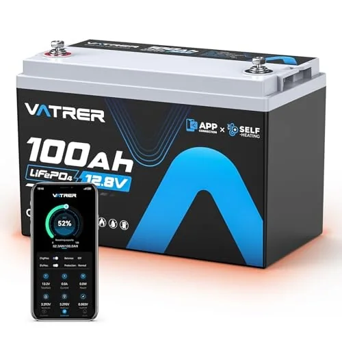 Vatrer 12V 100Ah Self-Heating